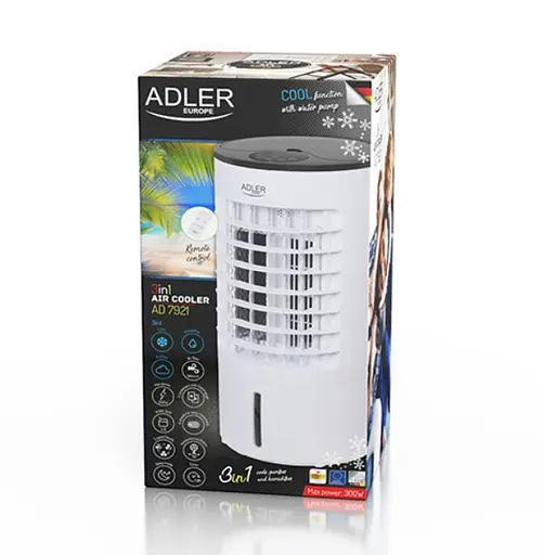 Кондиционер Охладитель воздуха 3в1 5,5л Adler AD 7921 на колесиках - фото 7