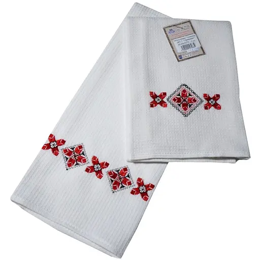 Набір рушників Ярослав Сувенірні №1 Орнамент 45х75 см 2 шт. (57063) - фото 1