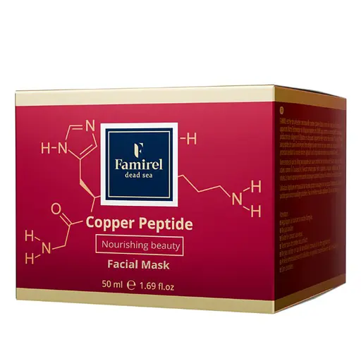 Живильна маска для обличчя з пептидами міді Famirel Copper Peptide Facial Mask, 50 мл - фото 2