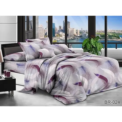 Комплект постільної білизни TAG Tekstil 1.5-спальний 000247801 (BR-024)