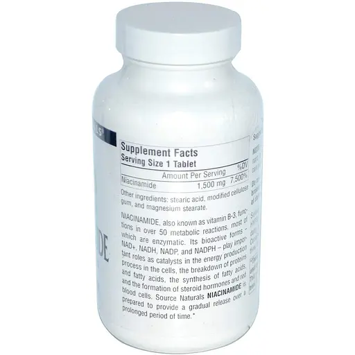 Ніацинамід В3 Source Naturals Niacinamide B3 1500 мг 100 таблеток - фото 2