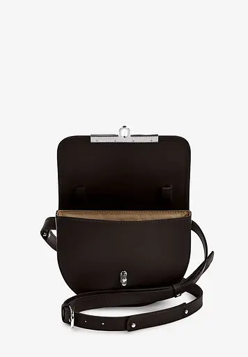 Женская кожаная сумка поясная-кроссбоди Bridget темно-коричневая - фото 3