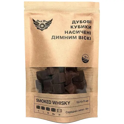 Кубики дубові Hot Rod Distiller M+ насичені димним віскі на 10 л