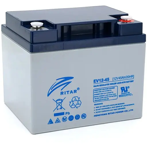 Тяговый аккумулятор RITAR EV12-45,12V 45Ah, M5 (198 х 166 х 169), Q1
