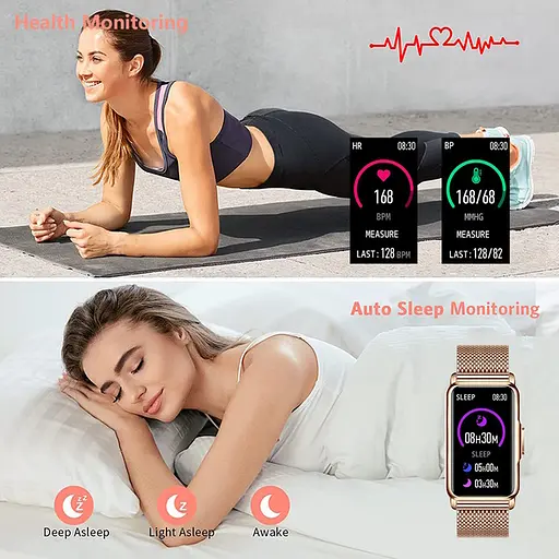 Часы Smart Mioband Nano+ Pink, 2 ремешка - фото 4