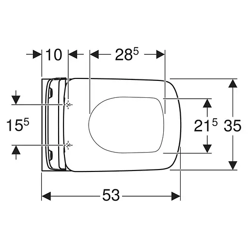 Унитаз подвесной Geberit Selnova Rimfree Square 501.961.00.1 с сидением Soft Close Click2Clean, Белый - фото 4