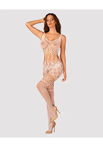 Боди Obsessive Bodystocking G330 XL/XXL белый - фото 4