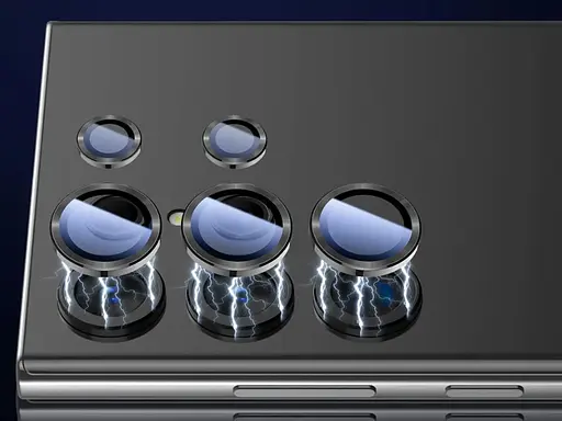 Защитное стекло DK для Samsung Galaxy S24 Ultra S928 на камеру Ring Eagle Eye 017529 black 2 шт. - фото 4