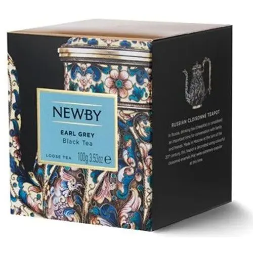 Чай чорний Newby Ерл Грей 100 г картон (220060) - фото 1