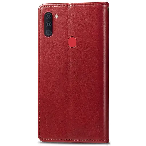 Шкіряний чохол-книжка GETMAN Gallant (PU) для Samsung Galaxy A11 Червоний - фото 3