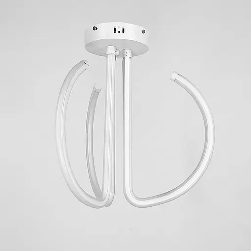 Потолочная белая LED люстра на три завитка Ст. 9979/3 | Line F - фото 8