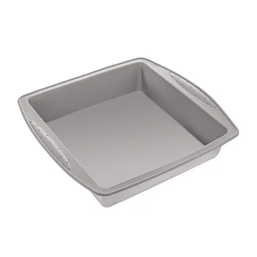 Квадратна силіконова форма для аерогрилю, духовки та мультипечі 24,5*26,5 см, Kitchen Master Сірий 87449 - фото 7