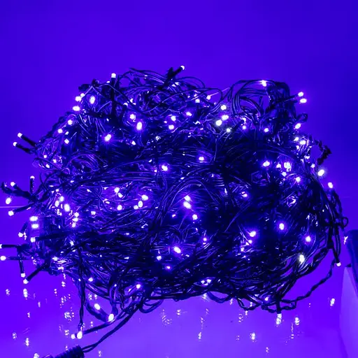 Вулична гірлянда Бахрома GarlandoPro 50 м 840 LED чорний дріт Синій 50MBBL - фото 2