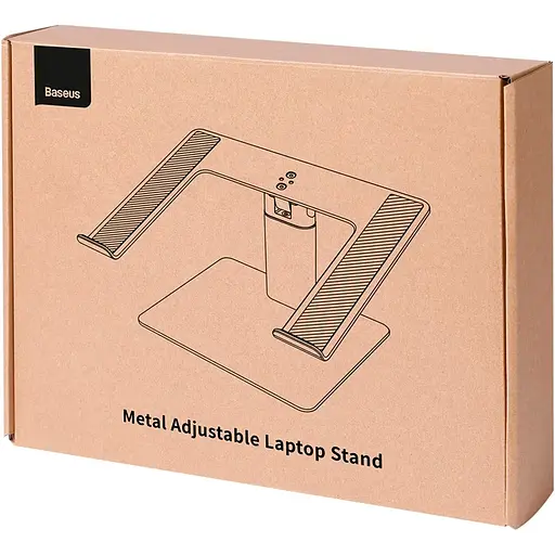 Підставка для ноутбука Baseus Metal Adjustable Laptop Stand Silver LUJS000012 (99674) - фото 9