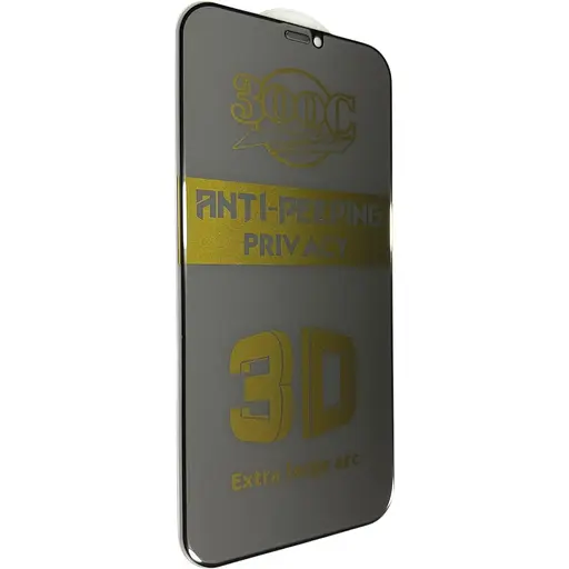 Защитное стекло DK для Apple iPhone XR/11 300C Large Arc Антишпион Full Glue black
