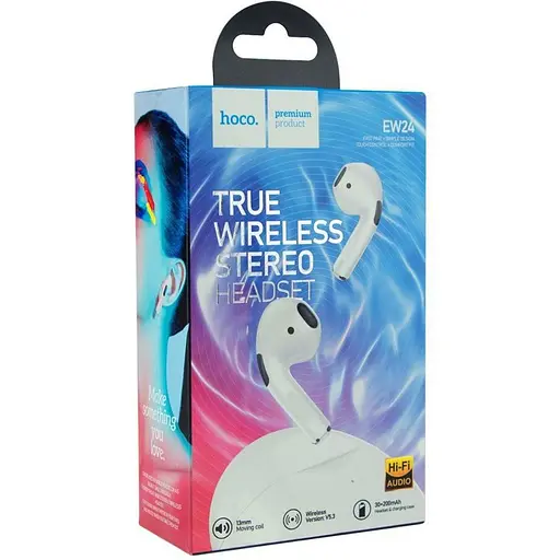 Блютуз Стерео Гарнитура Hoco EW24 TWS Белый