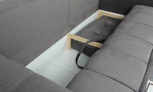 Диван прямой Брандо раскладной темно-серый - фото 8