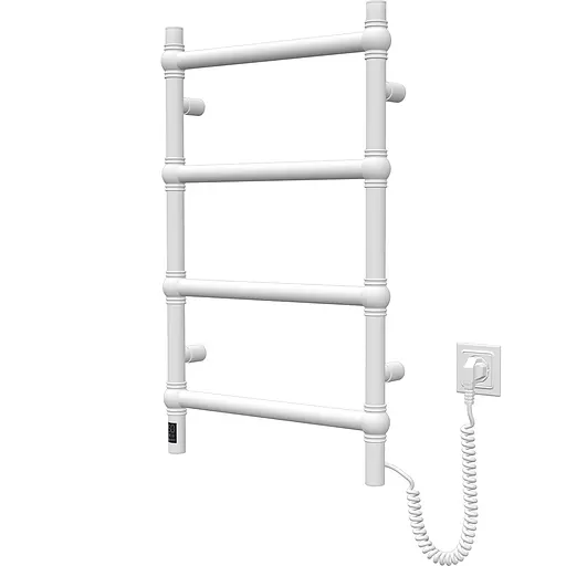 Электрический полотенцесушитель Navin Retro 500x800 Sensor правая, белый бархат 10-012033-4860, Белый матовый, Правое, Электронный - фото 3