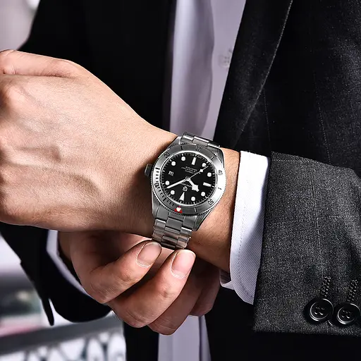 Наручний годинник чоловічий PD-1709 Silver-Black Pagani Design acs0031118 - фото 3