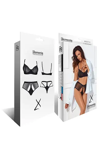 Сексуальный комплект Demoniq Sarita 001 S черный - фото 7