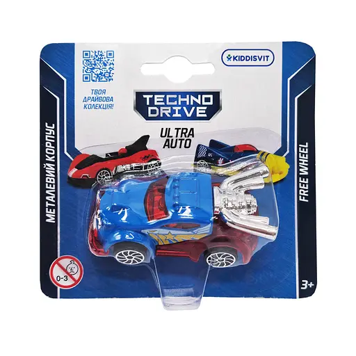 Ігрова міні-машинка Ultra Auto TechnoDrive 250321W-1 металевий корпус - фото 1