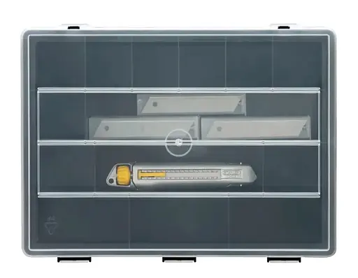 Нож Stanley Interlock + 50 шт лезвие шириной 18 мм, длина ножа 165 мм, в кейсе (STHT10018-9) - фото 2