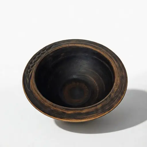 Миска для галушек из красной глины 700 мл Колосок молоченная керамика Украинская глиняная посуда - фото 8