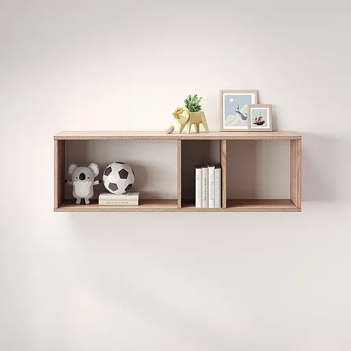 Полка настенная MebelStar Лилу 110x27x34 см Дуб сонома (MBS-1367)