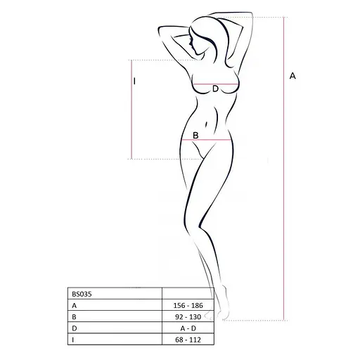 Бодістокінг Passion BS035 white боді імітація топу та трусиків S/M/L - фото 4
