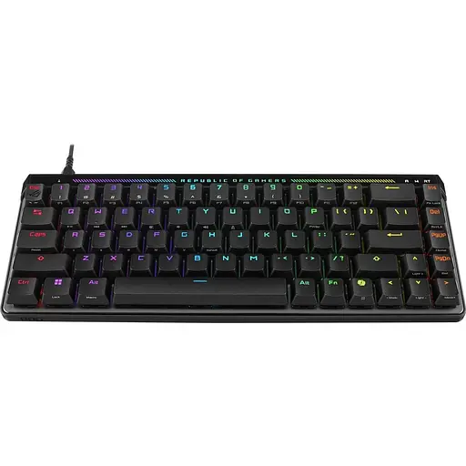 Клавіатура ASUS ROG Falchion Ace HFX 68key Magnetic Switches USB-A EN/UK RGB Black (90MP03VE-BKMA00) - фото 7