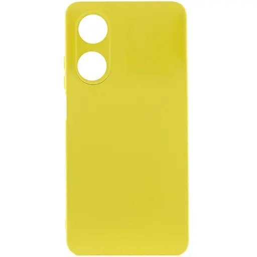 Чехол Silicone Cover Lakshmi Full Camera (A) для Oppo A38/A18 Желтый / Flash