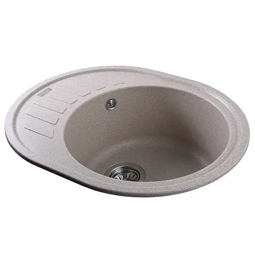 Кухонна мийка гранітна Globus Lux Arno піщаний 620x500мм-А0004, Sand - фото 5