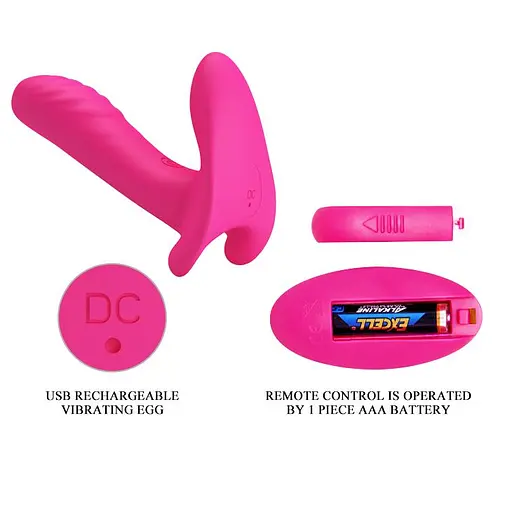 Вібратор Pretty Love Remote Control 10 см рожевий - фото 8