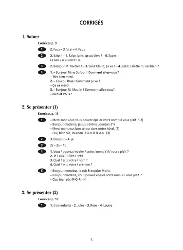 Communication Progressive du Francais 2e Edition Niveau Debutant Complet A1.1. Corriges - фото 2
