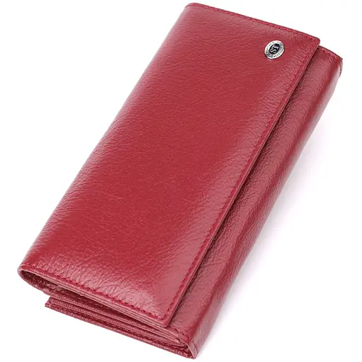 Жіночий гаманець на магнітах із натуральної шкіри ST Leather 19х9.5х3 см acs0029668 - фото 1