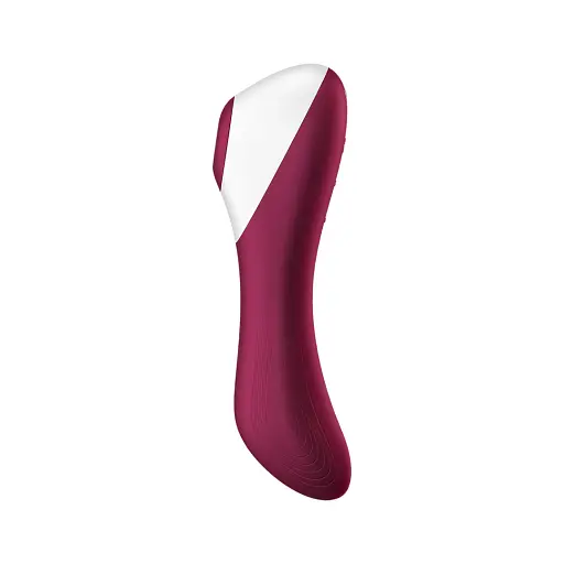 Вакуумний кліторальний стимулятор з вібрацією Satisfyer Dual Crush бордовий - фото 4