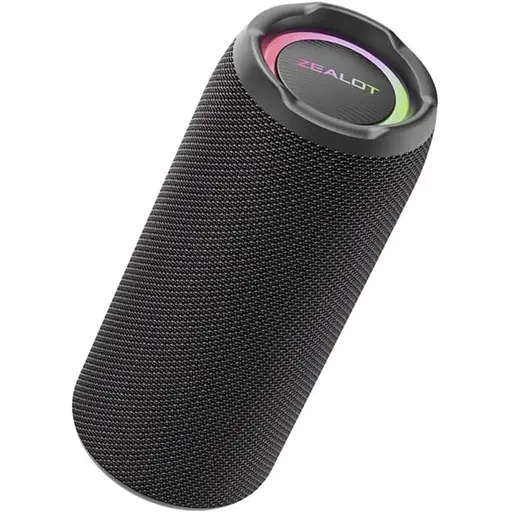 Портативна bluetooth колонка Zealot S49 Pro з LED підсвічуванням чорний - фото 1