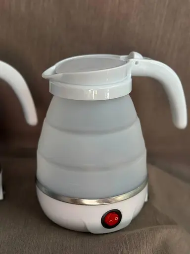 Дорожный складной мини электрочайник 0.6л Edenberg EB-83596 600Вт Белый - фото 2