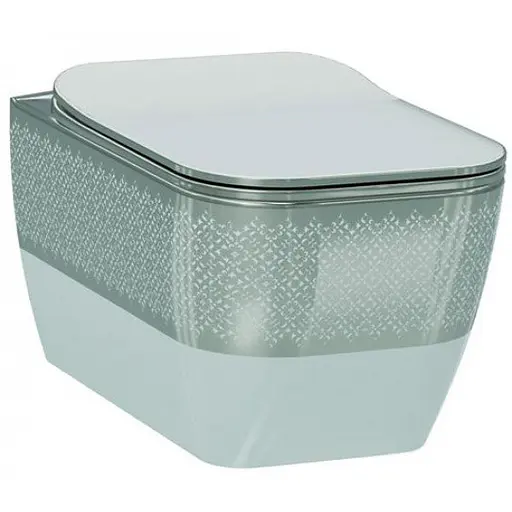 Унитаз подвесной с функцией биде Idevit Halley 3206-2605-1201, Серый - фото 1