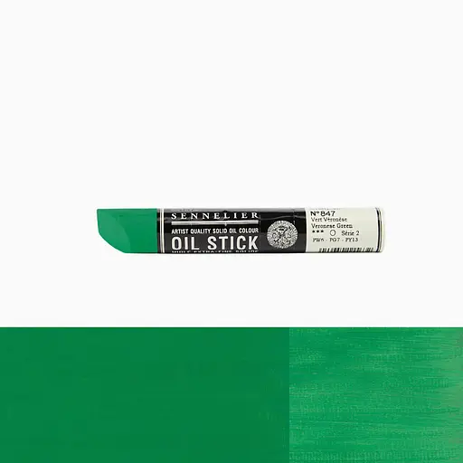 Краска масляная в форме пастели Sennelier Oil Stick, 38 мл, S2, Веронский зеленый (Veronese green) - фото 2
