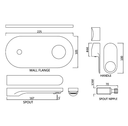 Смеситель для умывальника Jaquar Ornamix Prime ORP-CHR-10233KPM Хром - фото 2