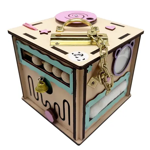 Развивающая игрушка Бизикуб Temple Group TG270521, 15х15х15 см - фото 2