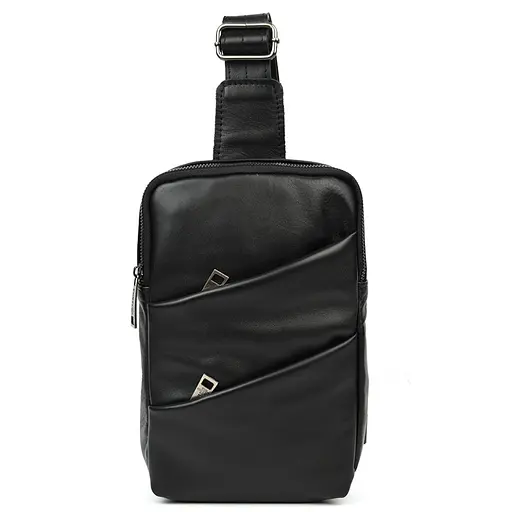 Кожаный рюкзак слинг рюкзак на одну шлейку TARWA 27.5х18х4 см sum0028231 - фото 5