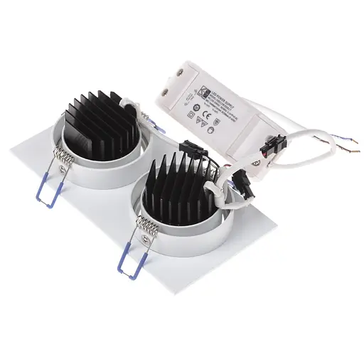 Світильник стельовий Brille LED врізний LED-173/2x5W NW WH 32-192 - фото 5