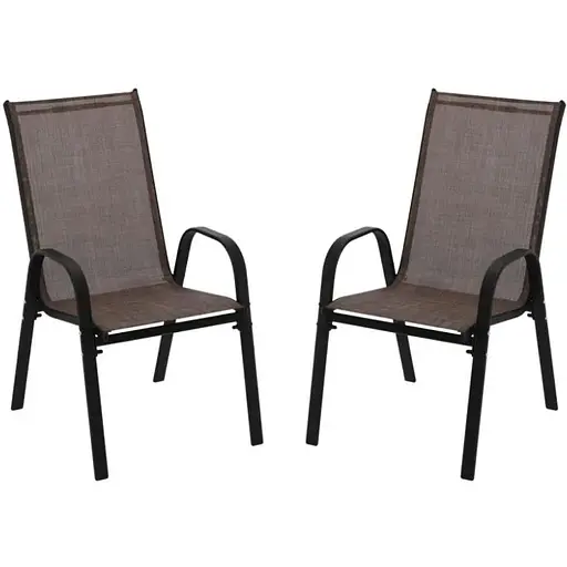 Комплект садових стільців Chomik Garden Line Cortina коричневий - фото 2