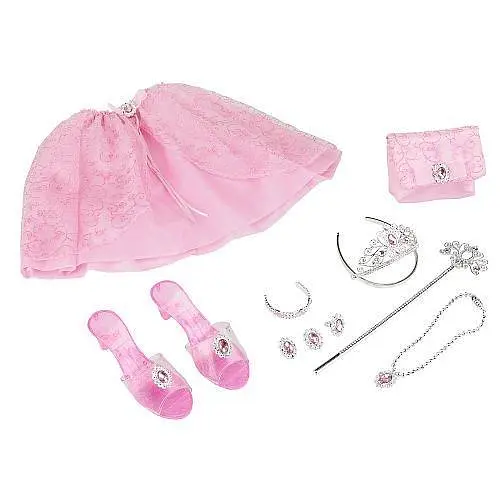 Набір для дівчинки Принцеса 3-6 років рожевий (корона, чарівна паличка, туфельки) - фото 2
