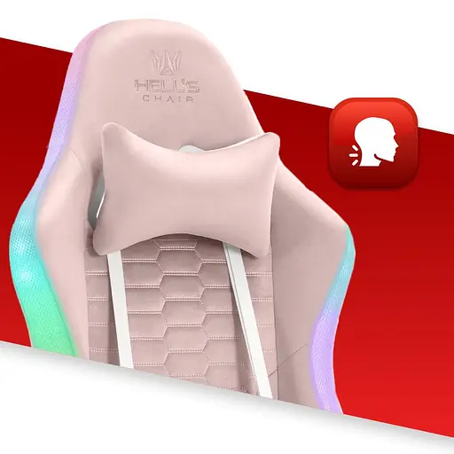 Компьютерное кресло Hell's Chair HC- 1000 Pink (тканина) - фото 6