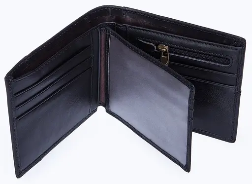 Мужской кожаный кошелек Vintage 12х10х2 см acs0016093 - фото 5