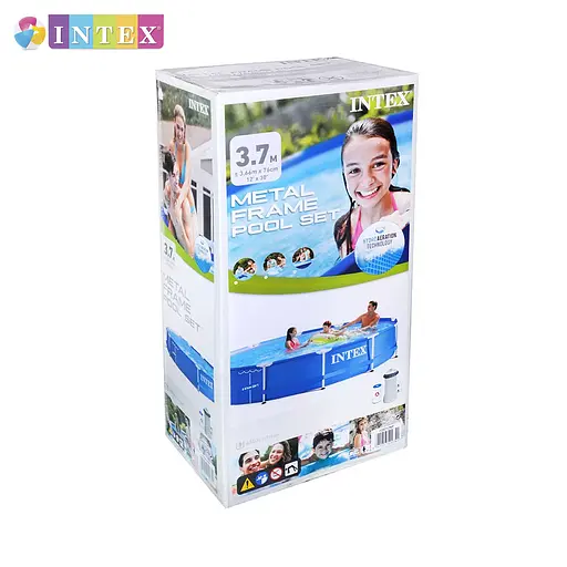 Басейн каркасний Intex 28212 NP круглий 366x76 см об'єм 6503 л насос-фільтр у комплекті - фото 5