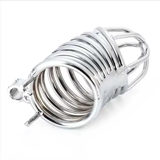 Надежный стальной пояс верности 9 см Металлик K000605 - фото 2